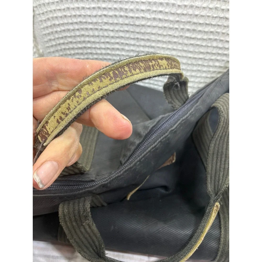 [Gorpcore] Unisex Chanterelle Duffle Bag Large Black‎ Ribbed Rubber Leather